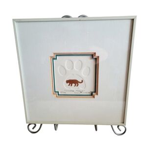 Vintage 89' Signed 3 D Cougar Track Paw Print  8/45